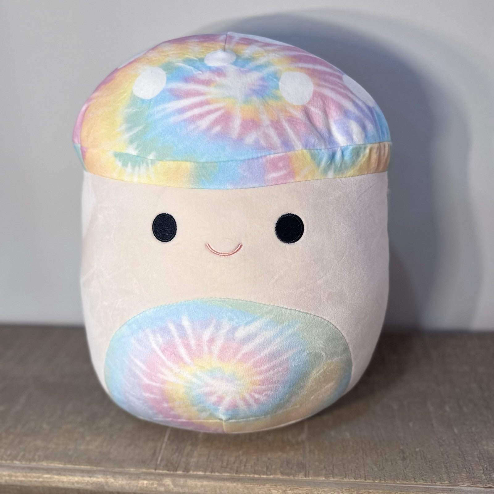 Squishmallows Kervena Tie Dye Mushroom 14” Plush S14 #1234 2021 Tags