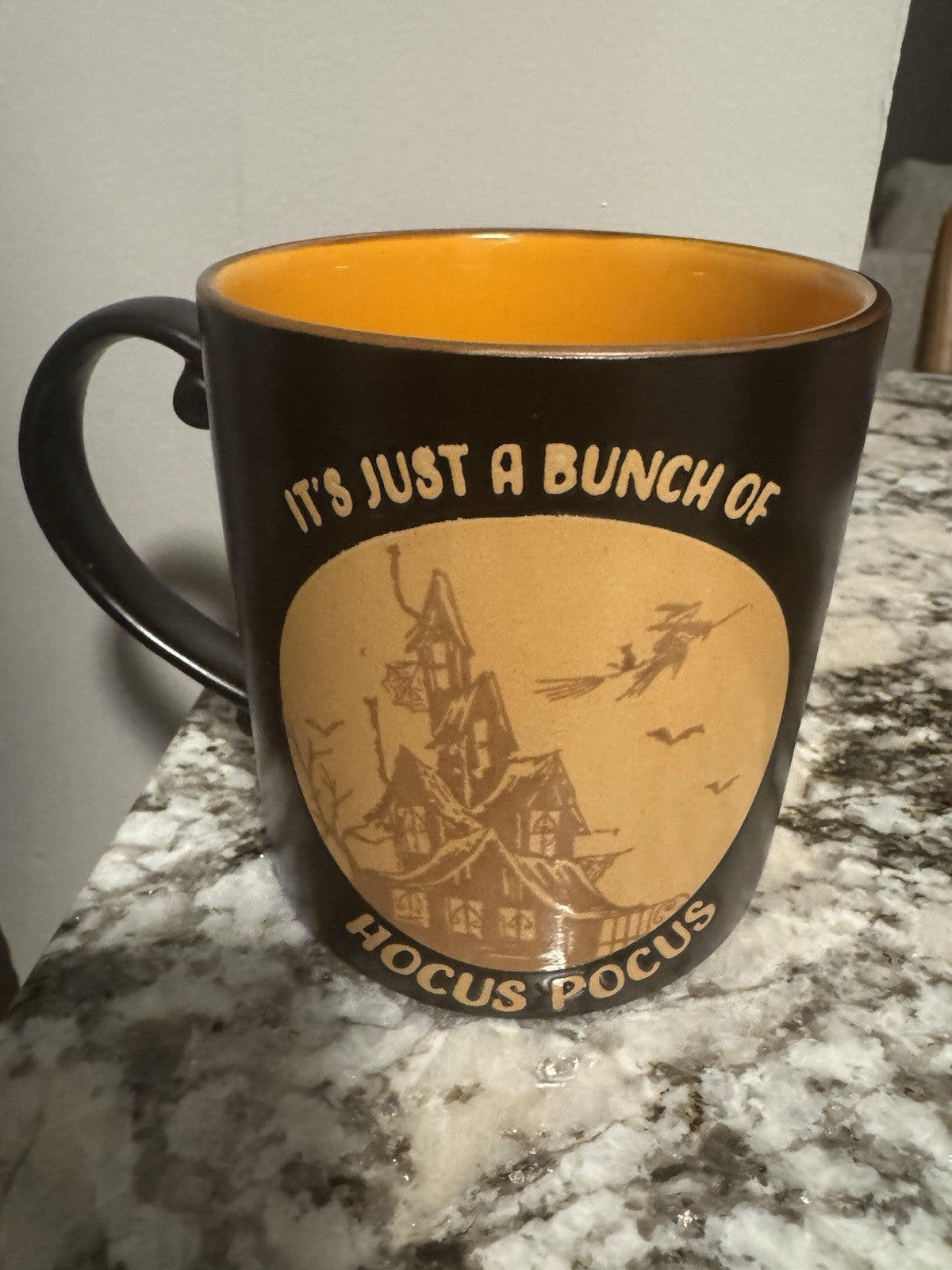 It’s just A Bunch Of Hocus Pocus Black Coffee Mug Vintage Excellent