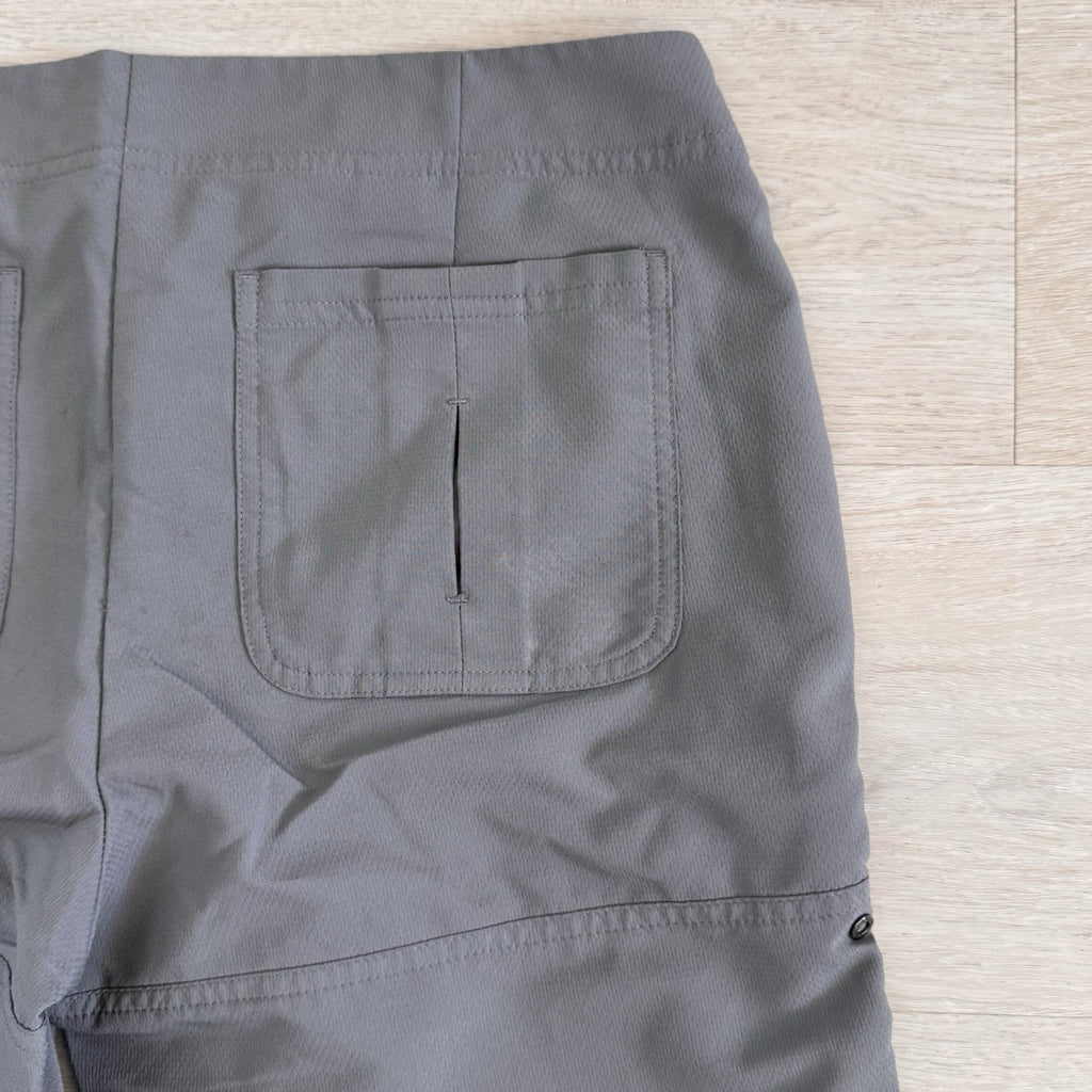 Annika Cutter & Buck Gray Golf Shorts Womens 6 Performance Zip Pockets
