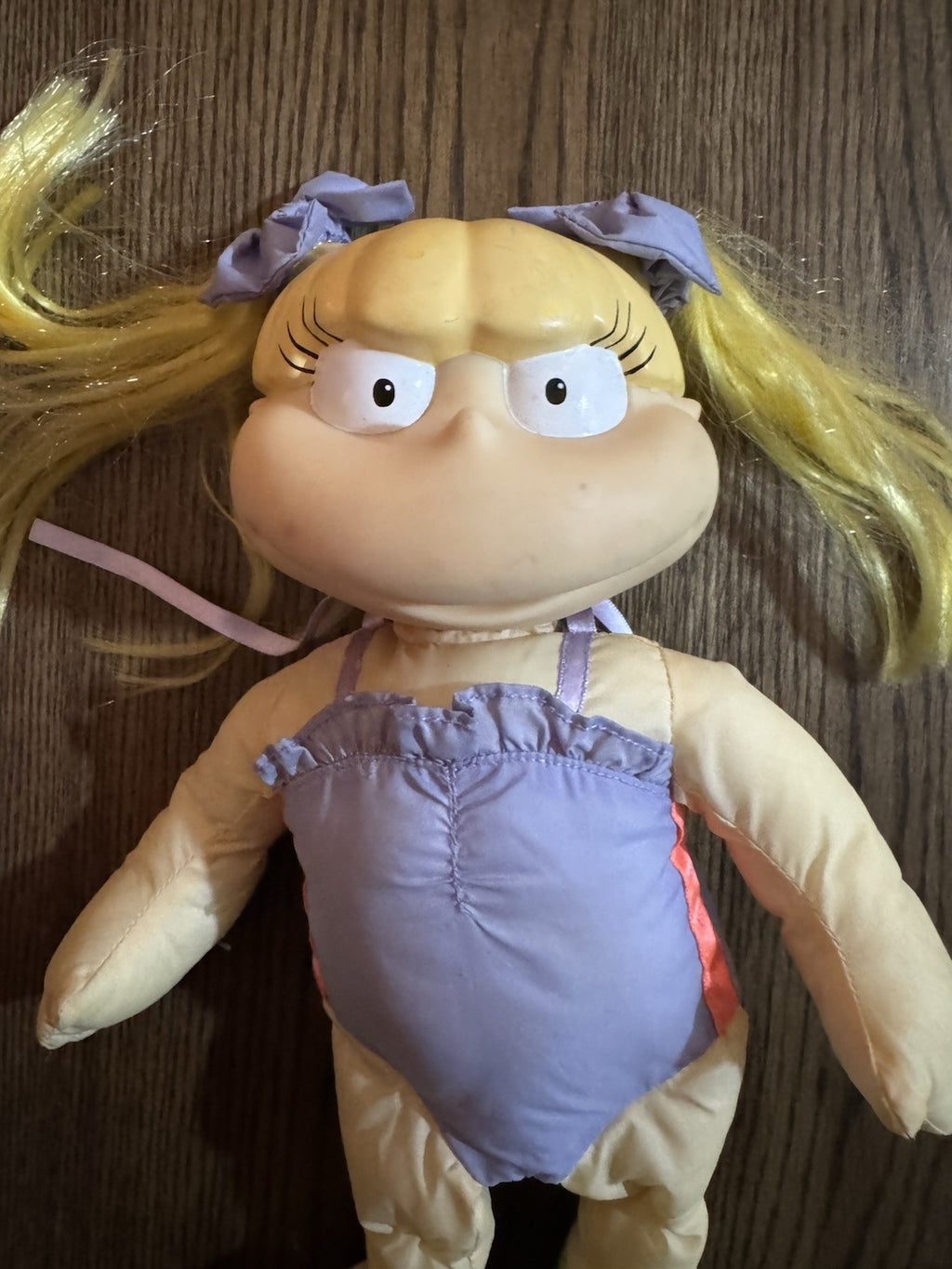 Vintage 1999 Rugrats Angelica Doll plush "Swim Party" nylon pool bath water