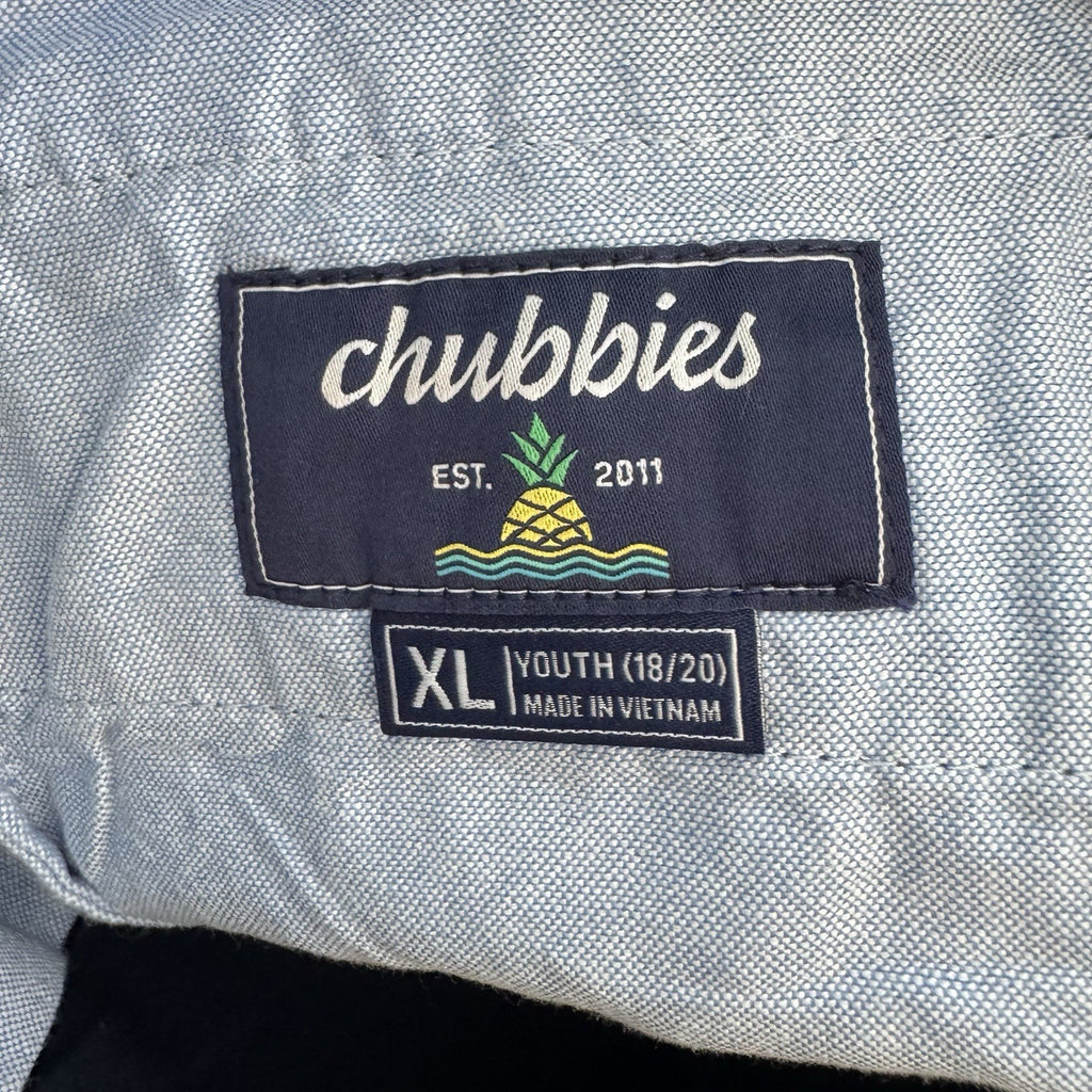 NWT Chubbies The Armadas Navy Blue Youth Originals Shorts Size XL (18/20)