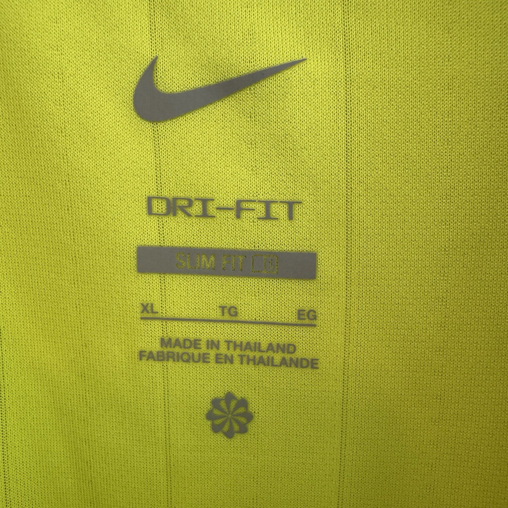 Nike Men’s Dri-Fit Soccer Referee Jersey Neon Volt Yellow DH8024-702 XL NWT