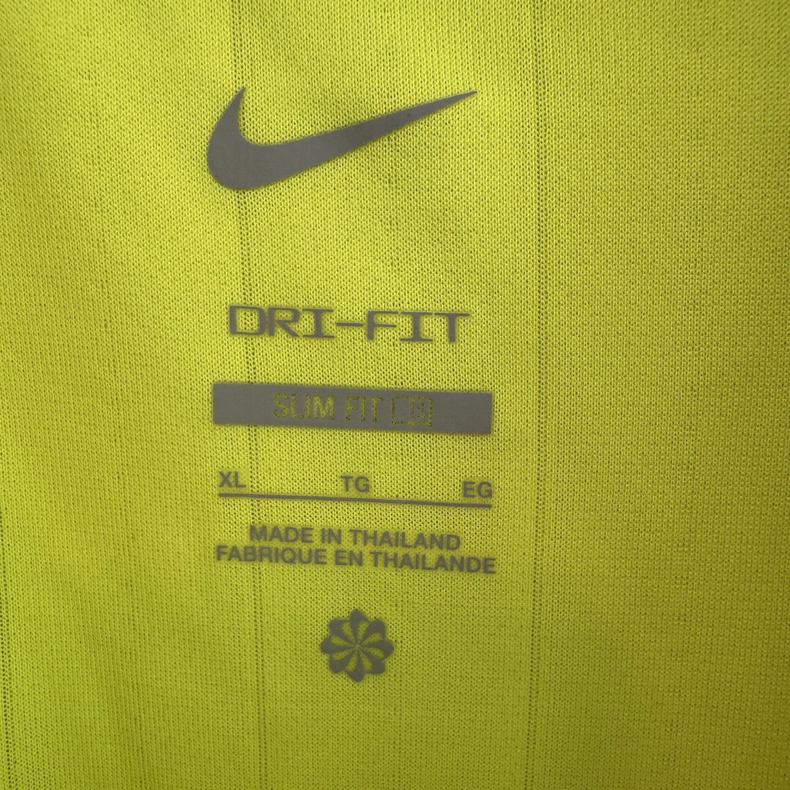 Nike Men’s Dri-Fit Soccer Referee Jersey Neon Volt Yellow DH8024-702 XL NWT