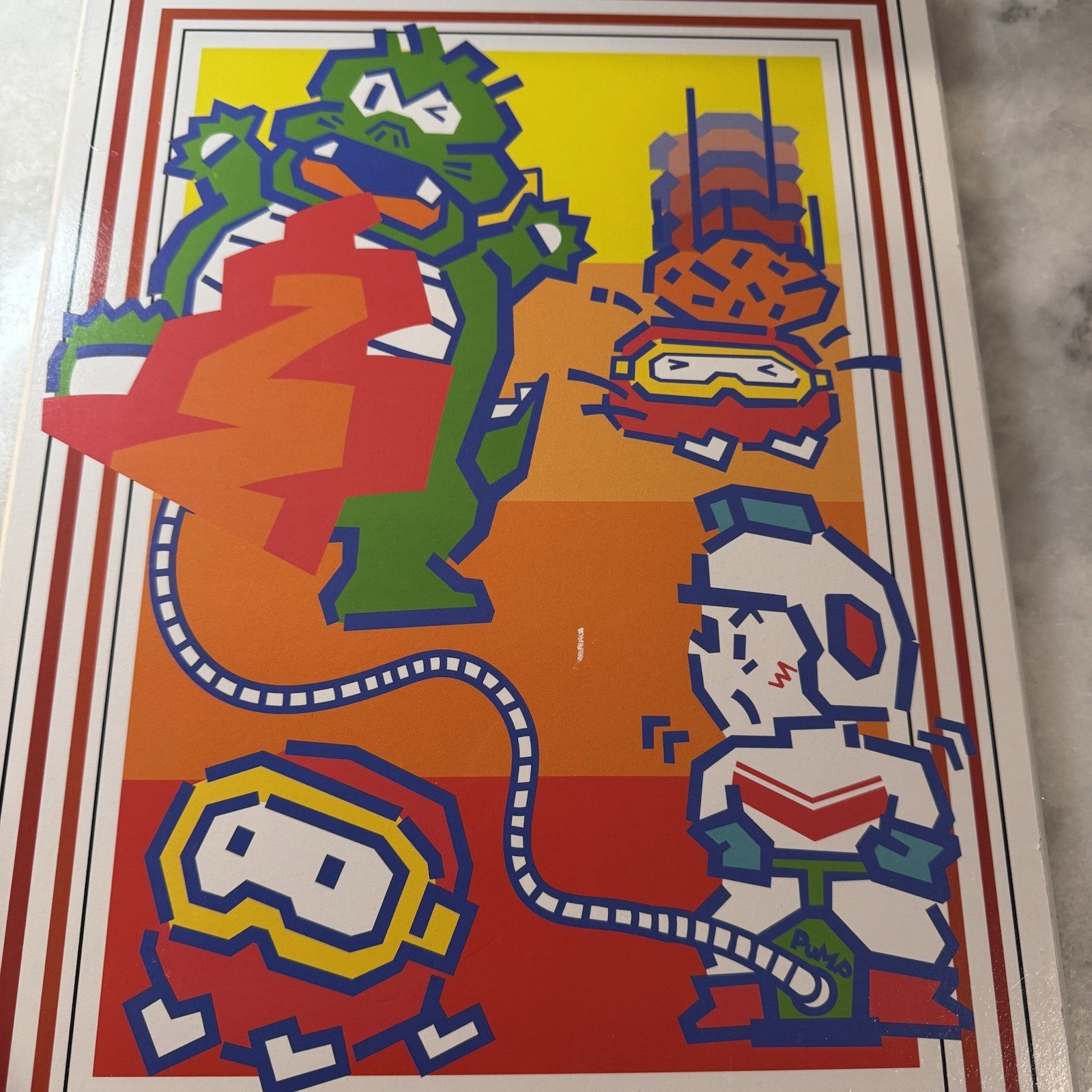 Dig Dug Retro Arcade Canvas Wall Art 13x19 Namco Game Room Decor