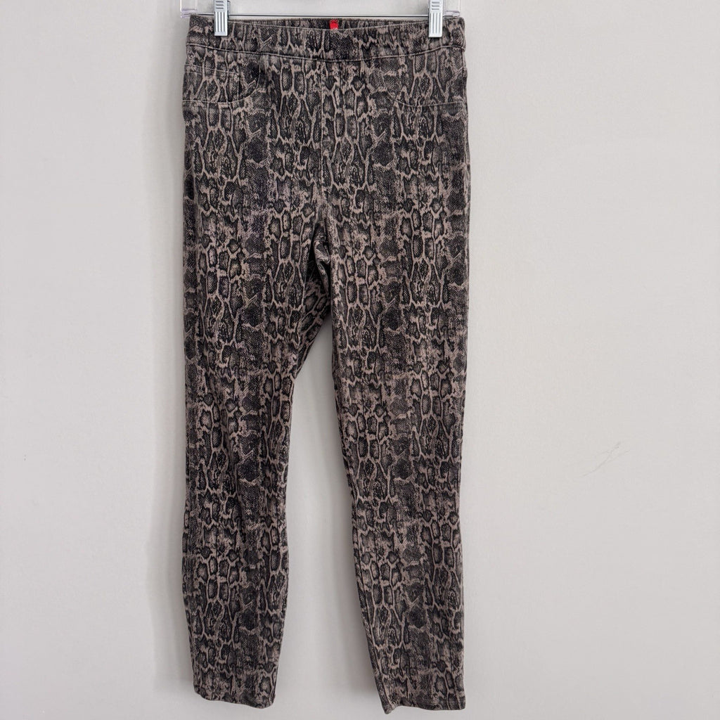 Lot of 4 Spanx Leggings Medium Faux Leather Camo Snakeskin Twill Jeggings M