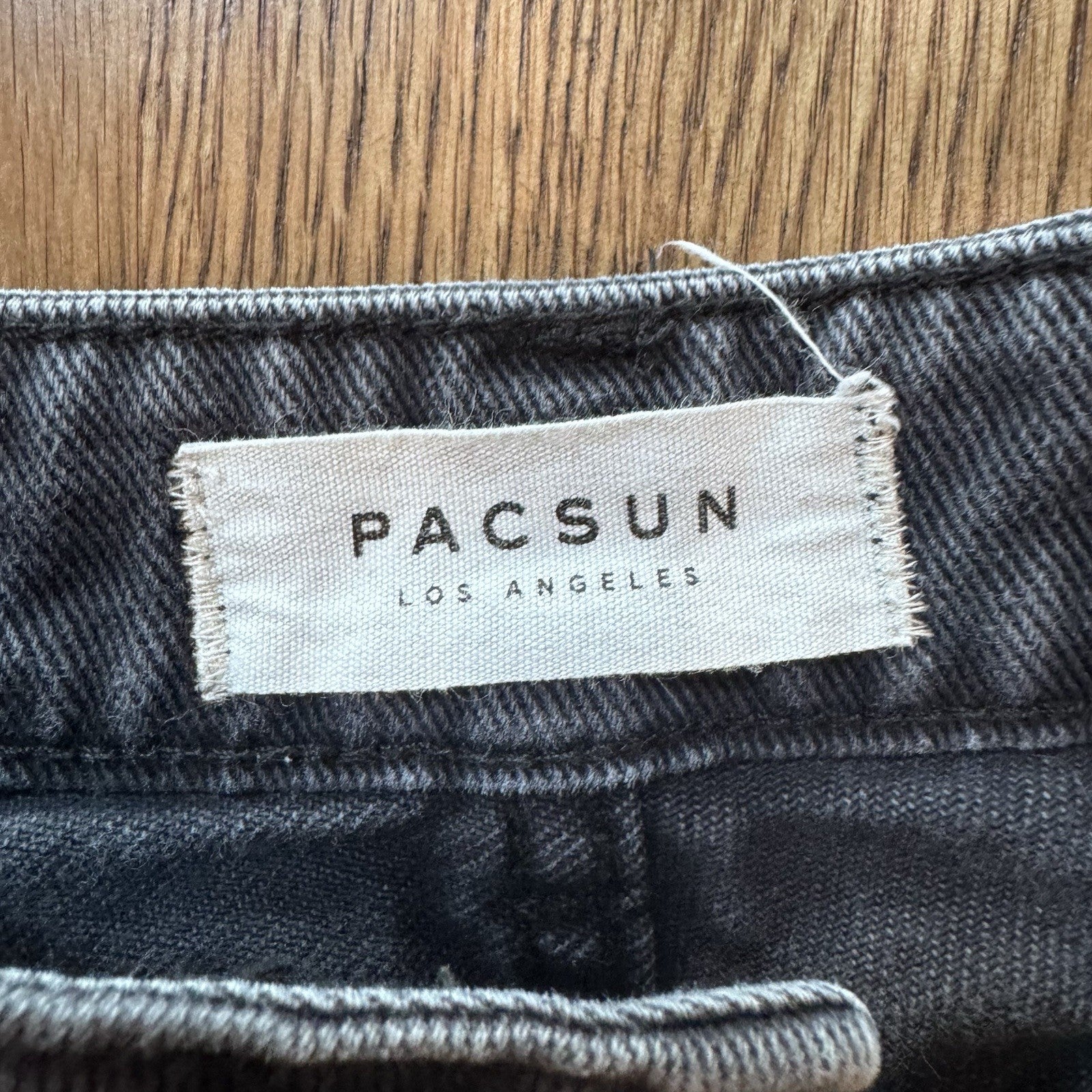 PacSun Women’s Mom Short Black Denim High Rise Shorts Size 22 Distressed xxs