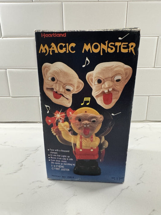 Vtg 80s Magic Monster By Heartland Rare Moving Face Robot Scary Horror Fans