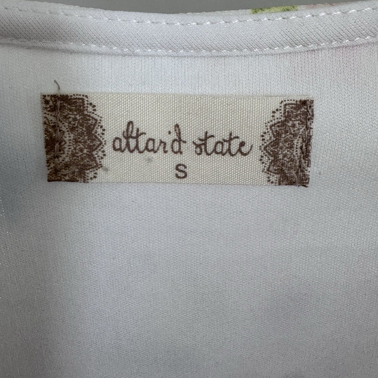 Altar’d State Womens Floral Wrap Maxi Dress Blue White Size S