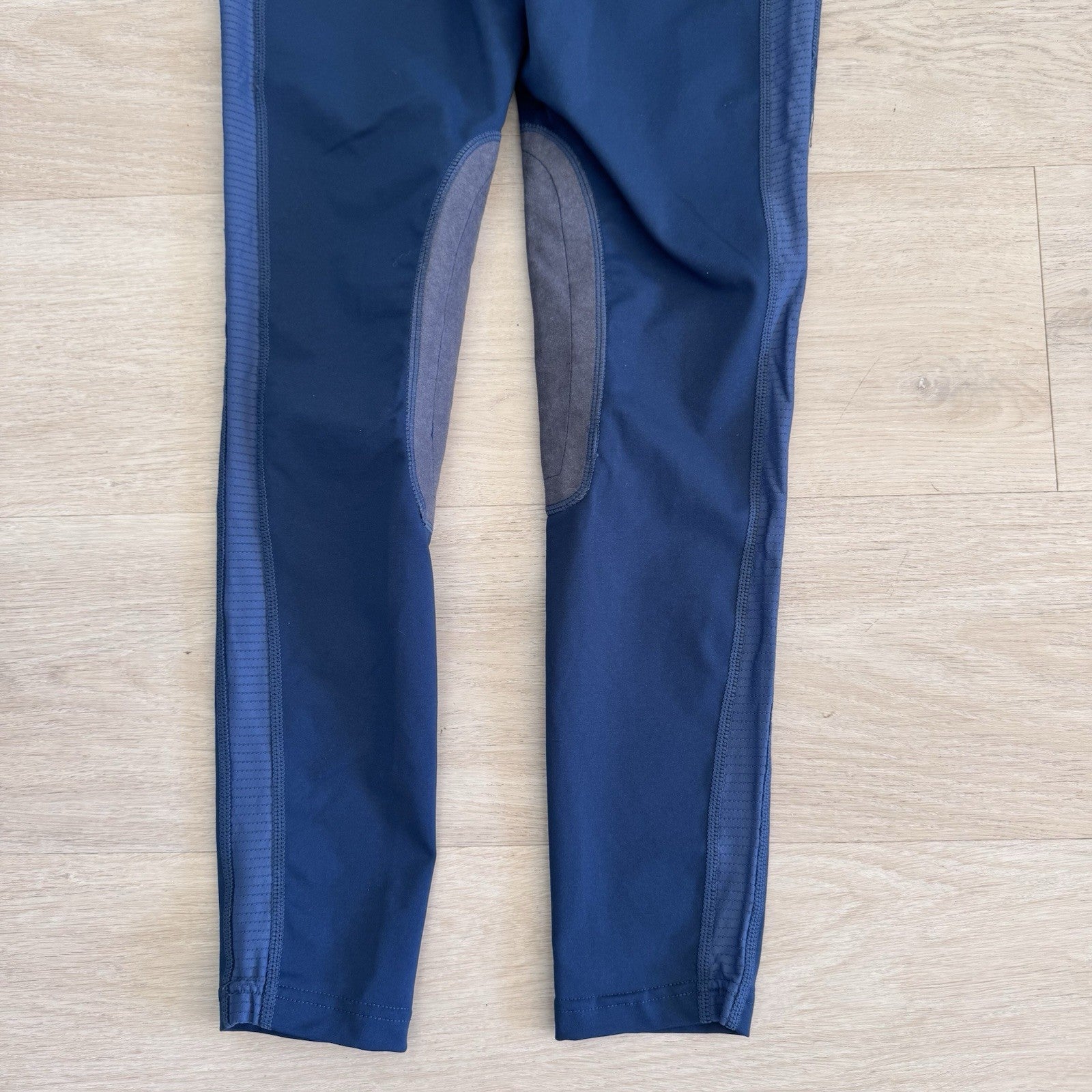 FitsT4 Sports Womens Riding Leggings Breeches Knee Patch Blue Size S