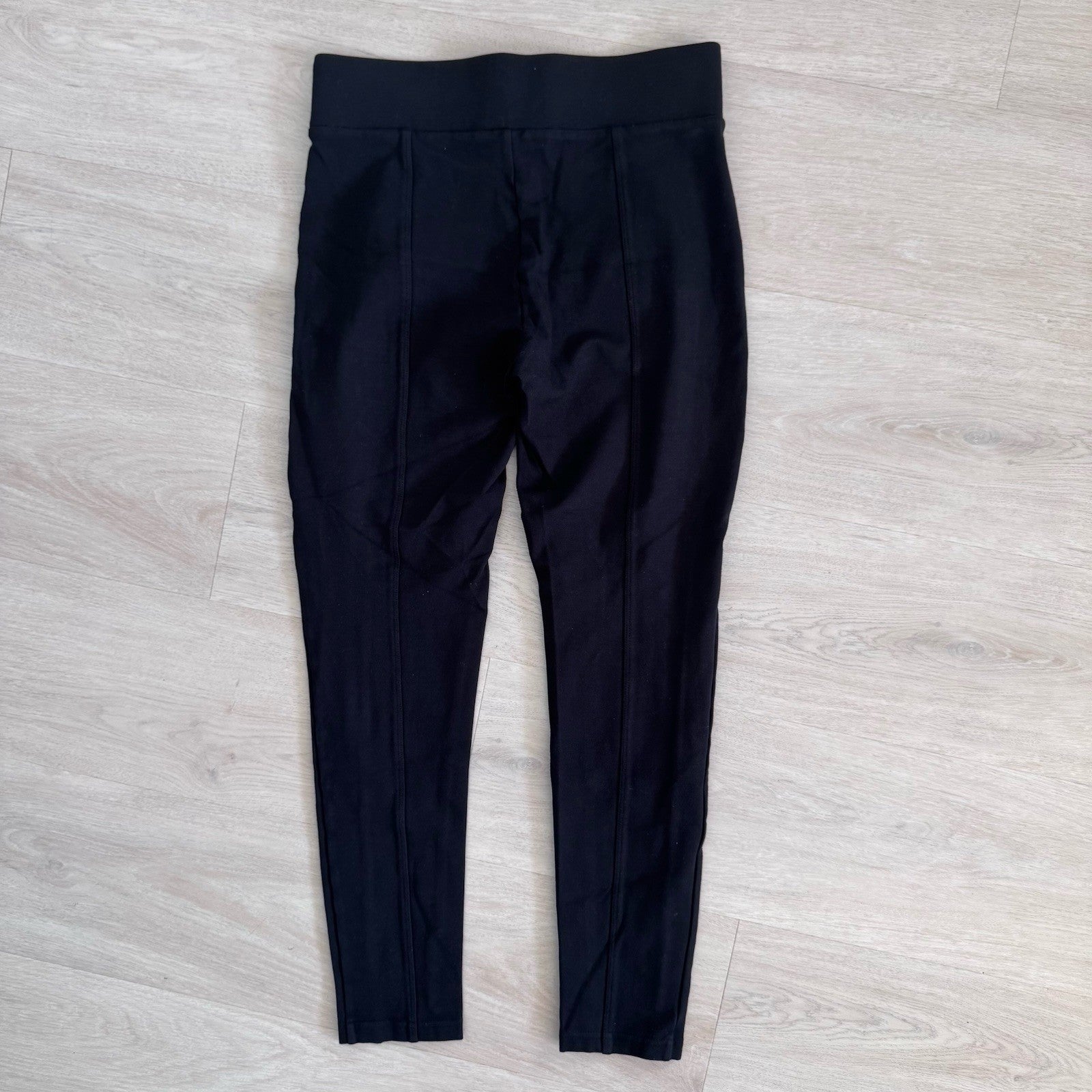 Ann Taylor LOFT Black Leggings S Pull On Zip Pocket