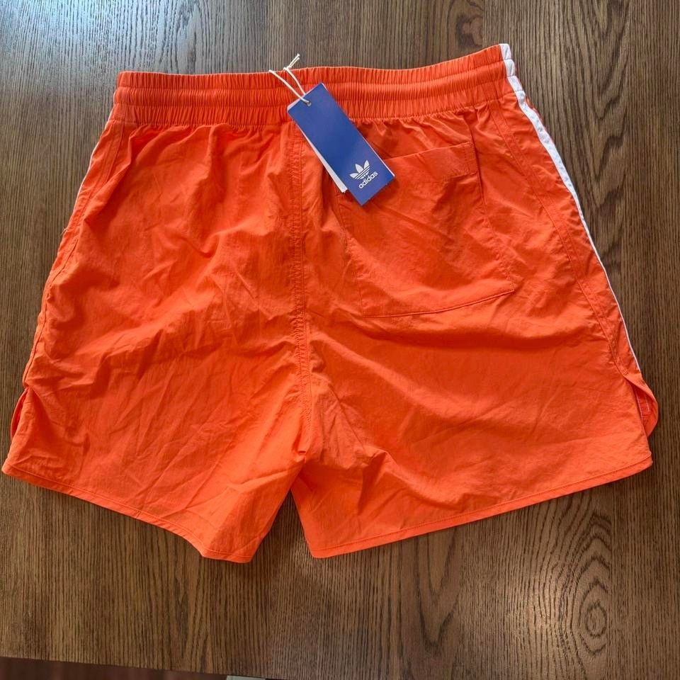 Adidas Originals 3-Stripes Swim Shorts Tennessee Orange Trefoil Logo –  NWT XL