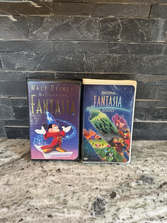 Walt Disney's Masterpiece Fantasia Original (VHS, 1991) & Fantasia 2000 