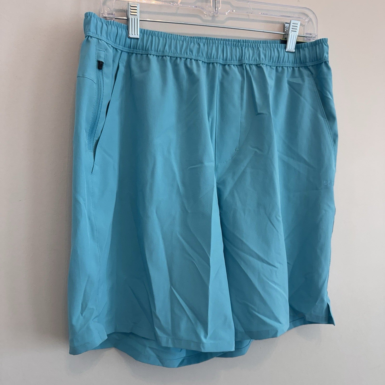 DSG Men's 8" Agility Woven Shorts M Medium Blue Spray NWT Running Gym