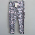 NWT Fabletics Mila Pocket Capri Leggings Camo Pink Gray M PowerHold