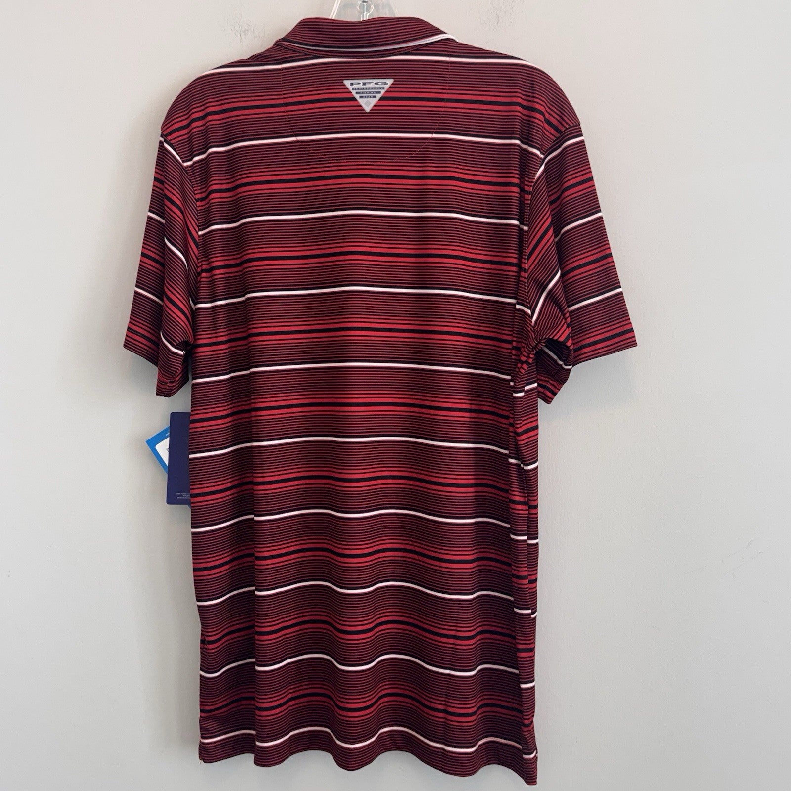 Georgia Bulldogs UGA Red Columbia PFG Super Terminal Tackle Polo Size Large