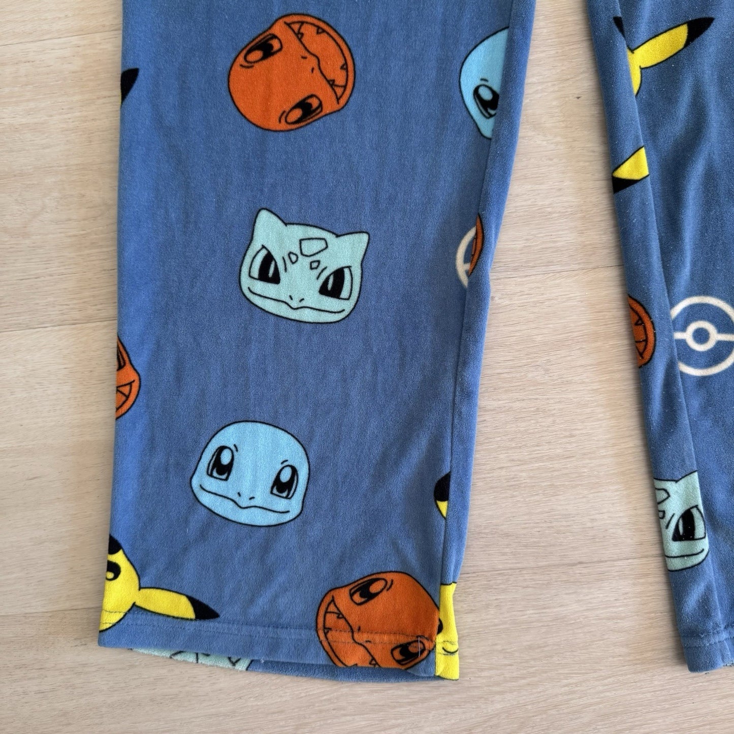 Pokemon Mens Pajama Pants Size Small Blue Pikachu Lounge Sleep Y2K