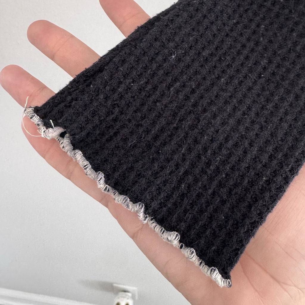 Out From Under Urban Outfitters Waffle Crop Top Black XS Y2K Women’s