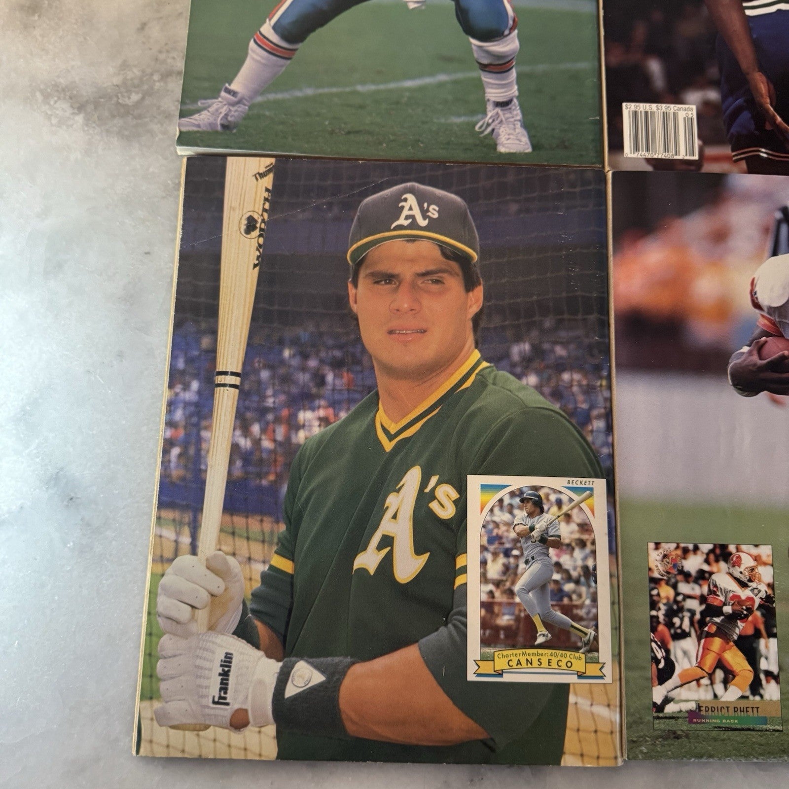 Vintage Beckett Sports Card Magazine Lot of 6 Marino Favre Shaq Hardaway Issue 1