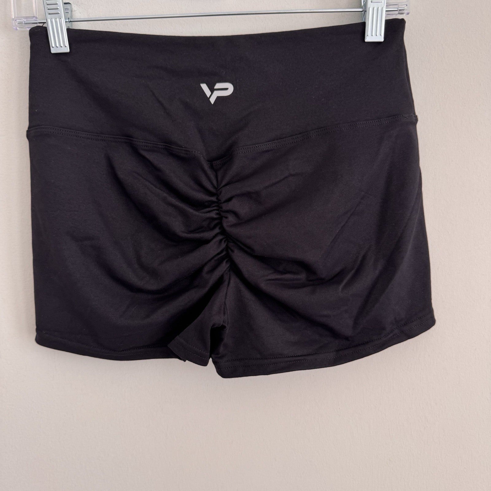 High Waist Scrunch Butt Shorts Women’s Yoga Gym Fitness Athletic Black Size SML