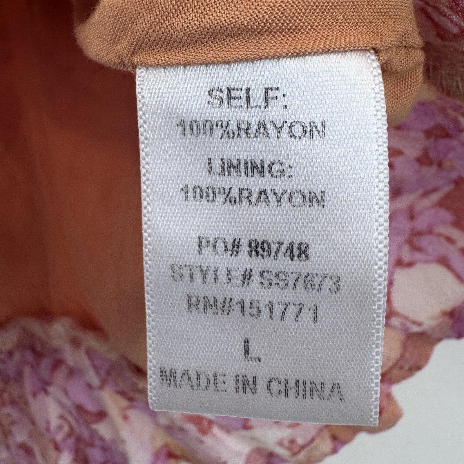 Her Entire Name Says Grace Floral Ruched Mini Skort Pink Ruffle Size L Boho