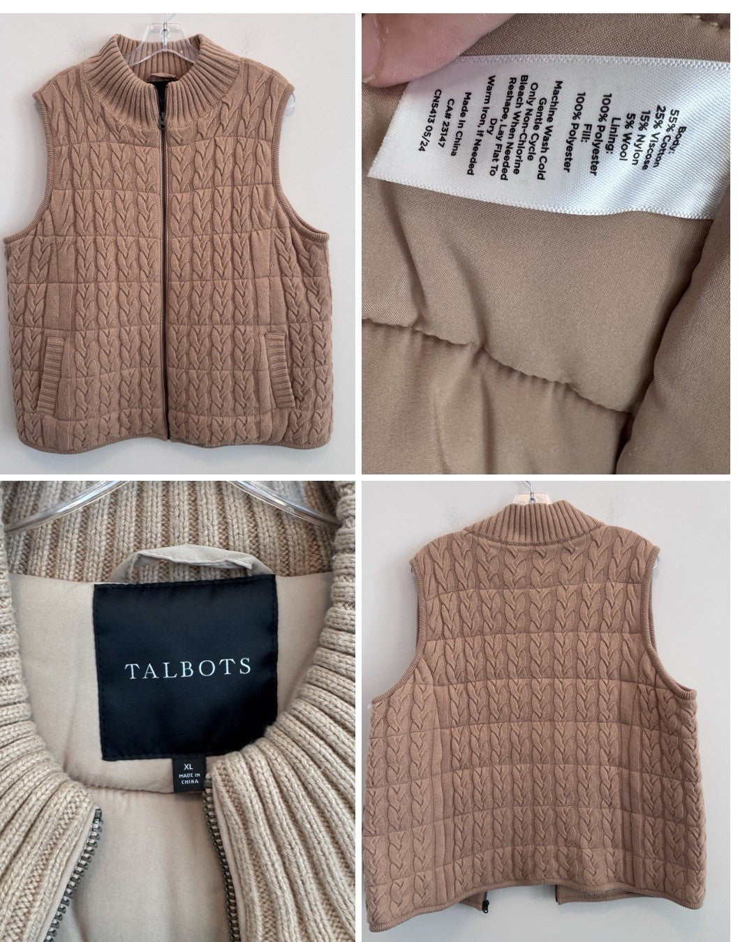 Talbots XL Women’s Clothing Lot Sweater Vest Tops Dress Pink Blue 5Pc Shirt NWT