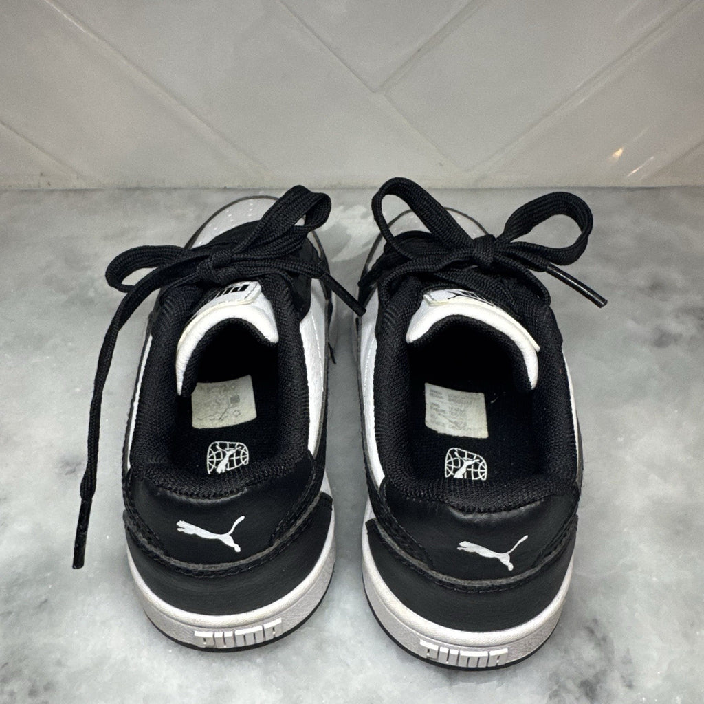 Puma Caven 2.0 Kids Black White Sneakers Size 11C 393838-26