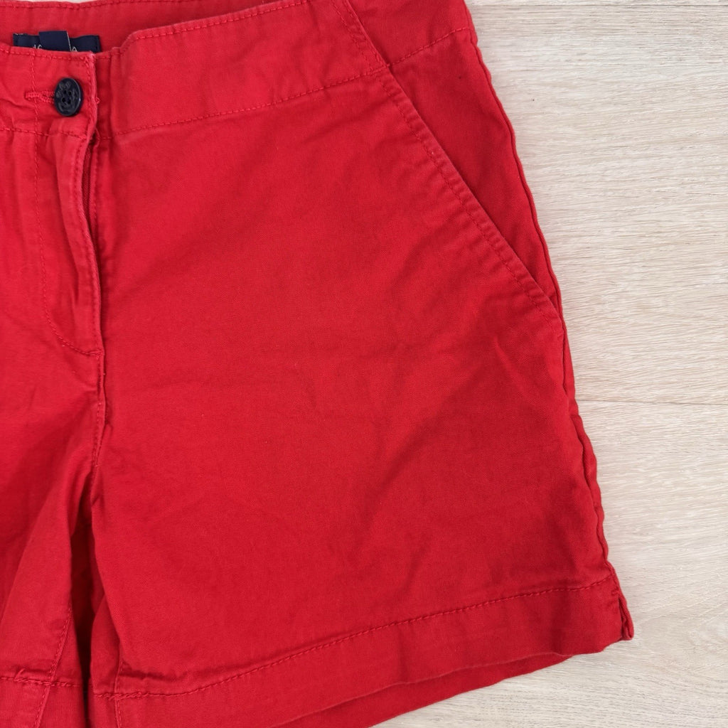 Nautica Red Chino Shorts Women’s Size 4 Classic Preppy Summer 