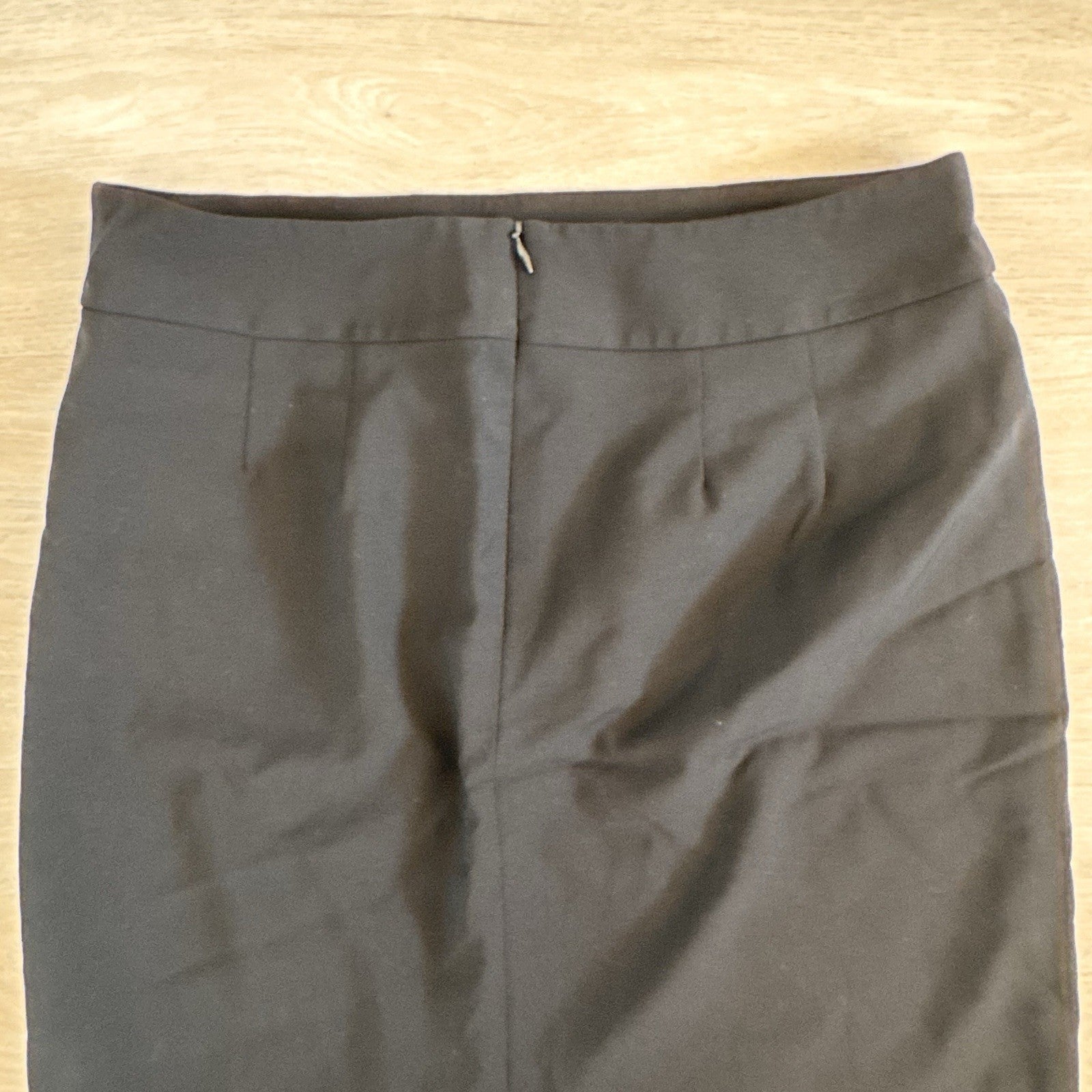 Talbots Women’s Petites 4P Black Wool Blend Pencil Skirt Lined Stretch