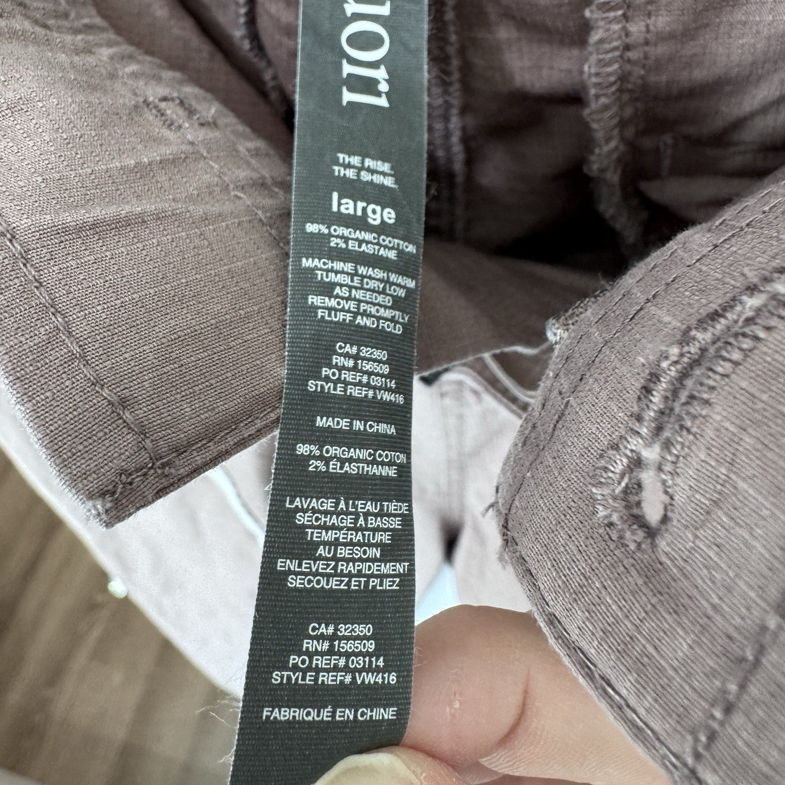 Vuori Ripstop Wide Leg Cropped Pants – Women’s Large – Organic Cotton Stretch