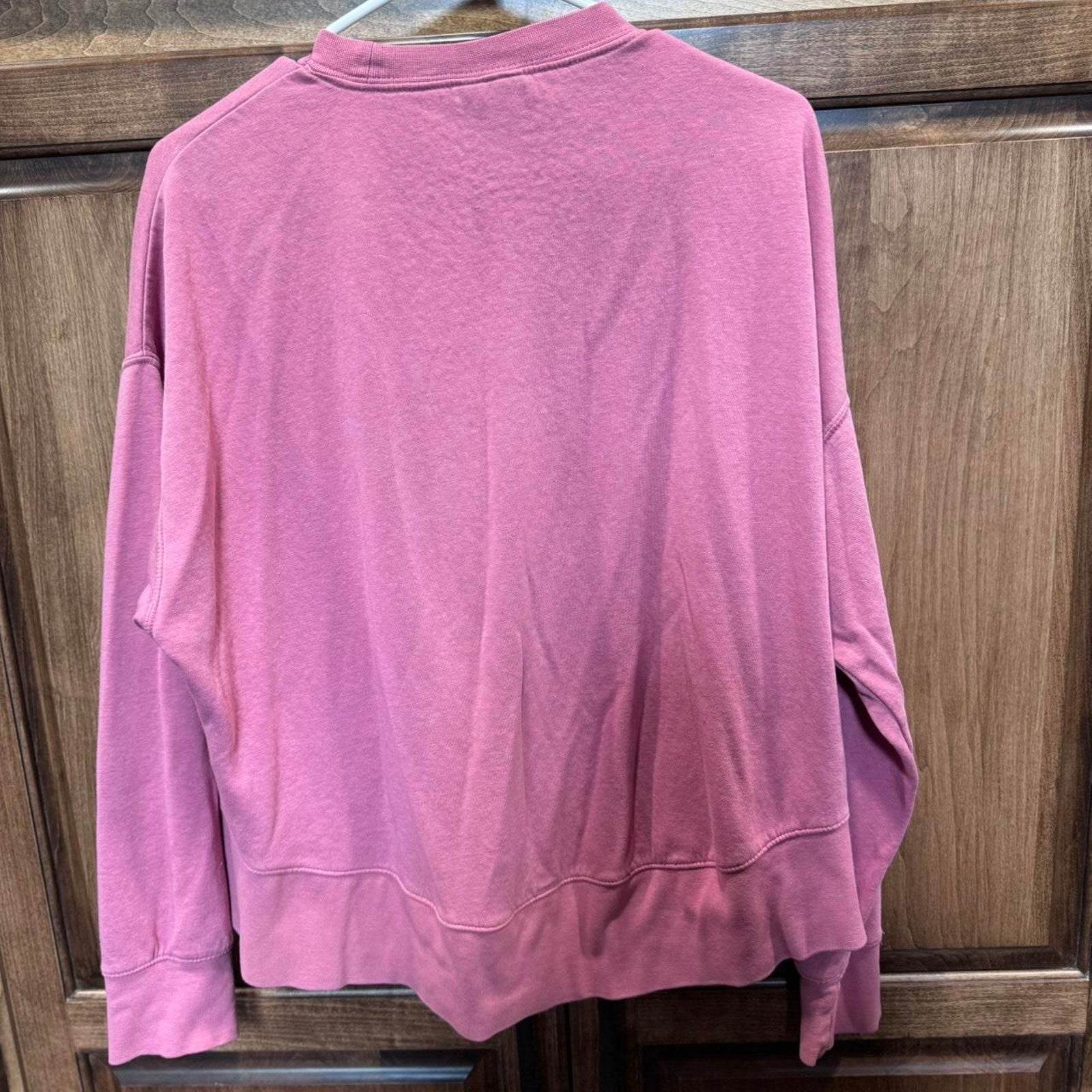 Nike Club Fleece Crew Pullover Sweatshirt Rose Pink Oversized cropped Women’s S