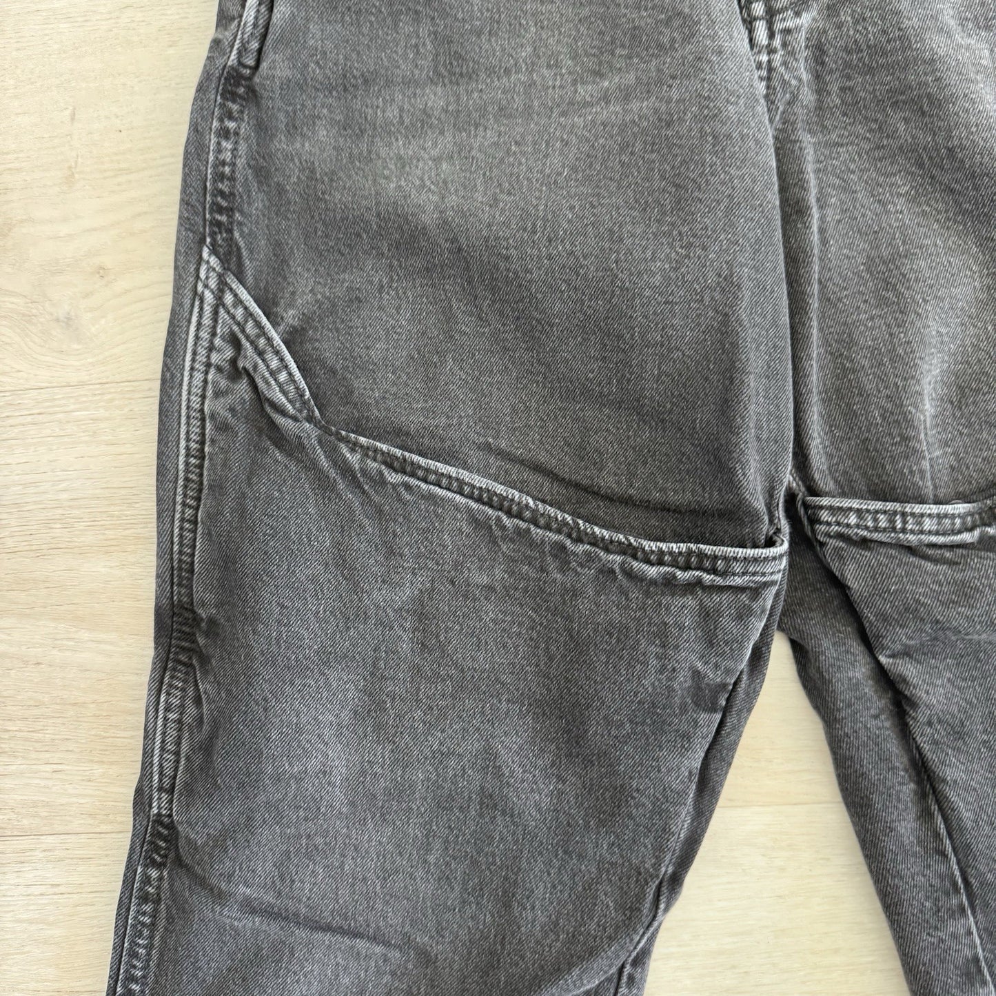 Forever 21 Premium Jogger Jeans Women Small Black Cargo Elastic Waist Denim