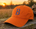 Beretta Orange Baseball Cap Hat OSFA Adjustable Embroidered Logo Cotton