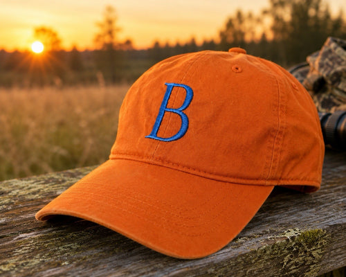 Beretta Orange Baseball Cap Hat OSFA Adjustable Embroidered Logo Cotton