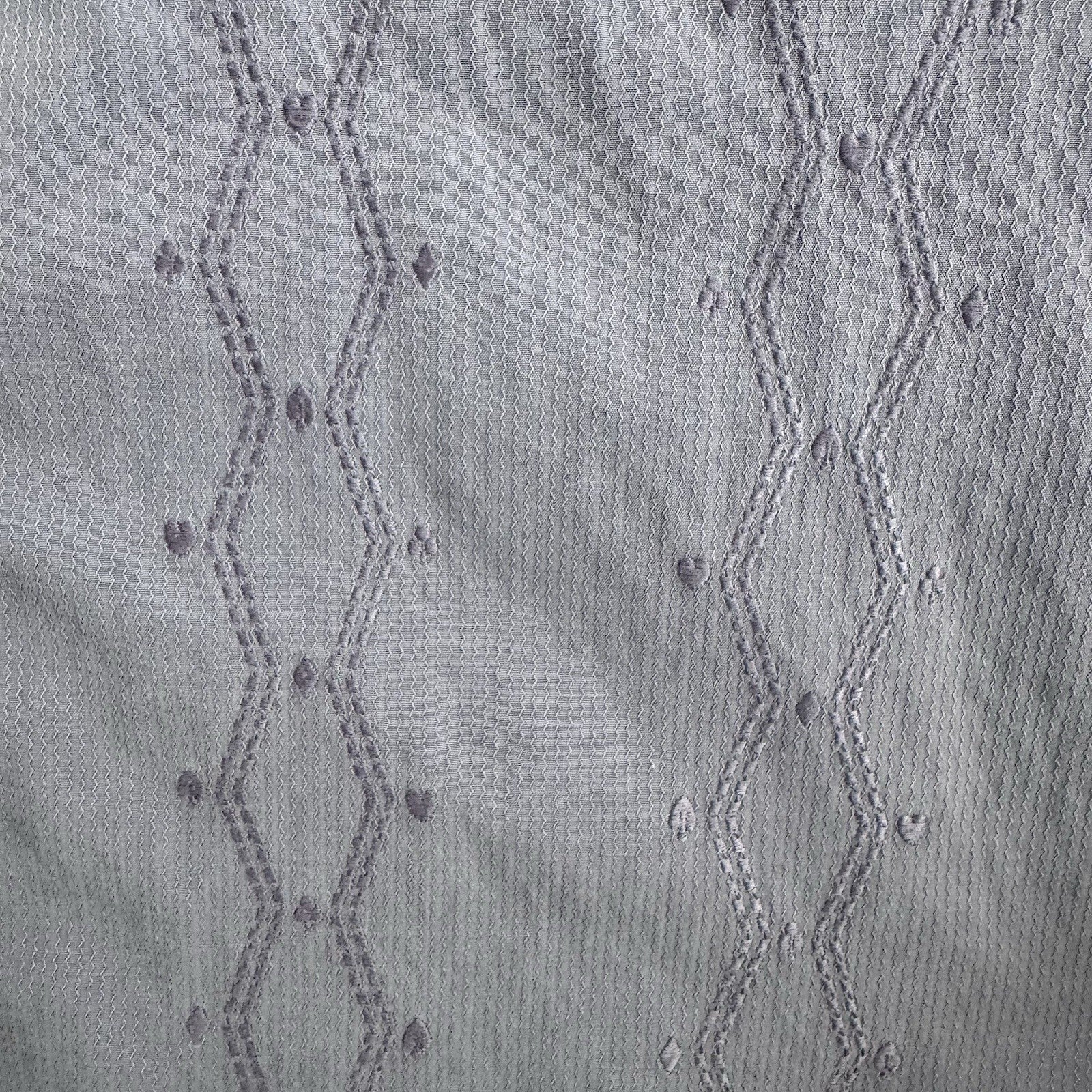Tommy Bahama Shirt M Purple Silk Camp Button Front Embroidered