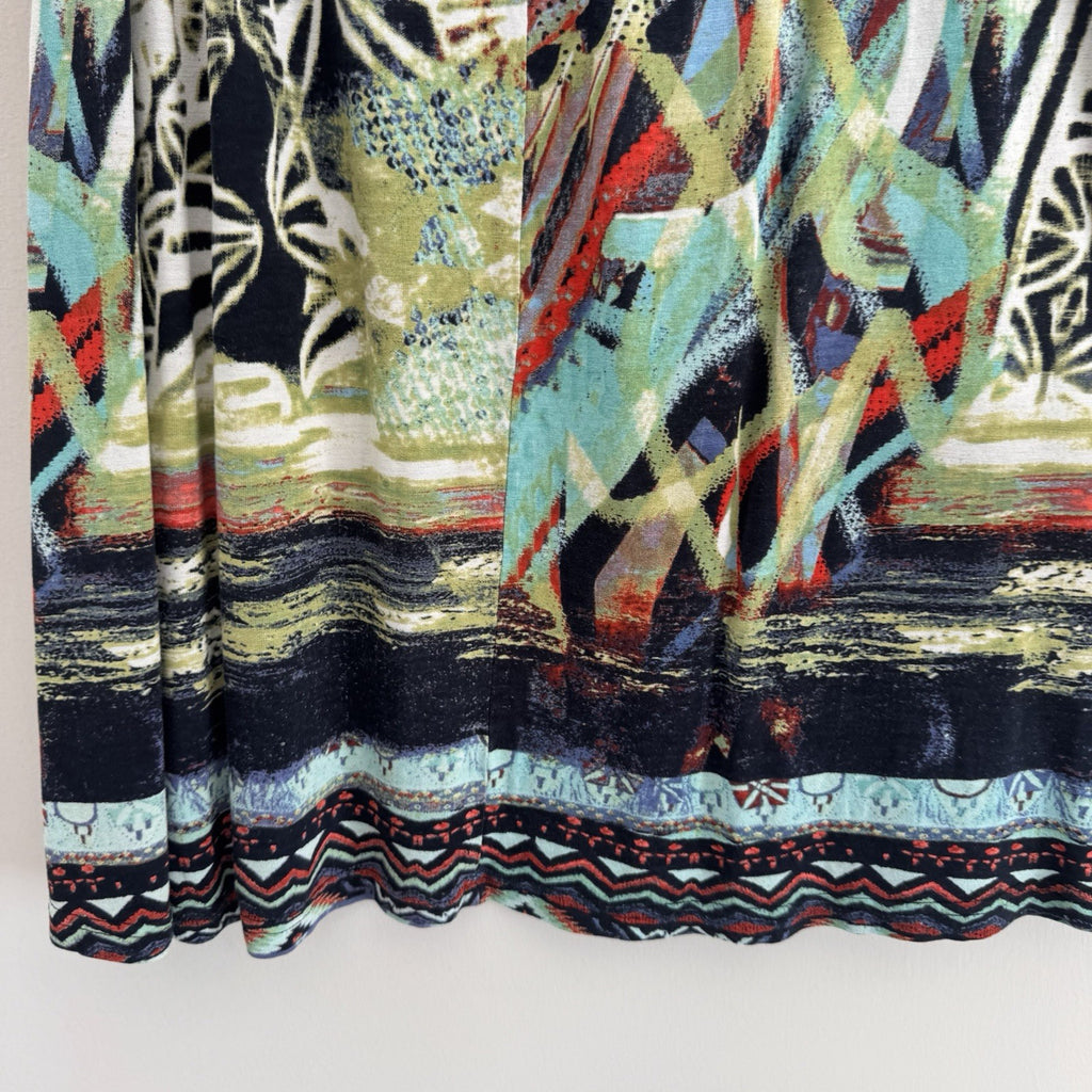 Parsley & Sage Tank Dress Large Boho Abstract Print Sleeveless Women’s
