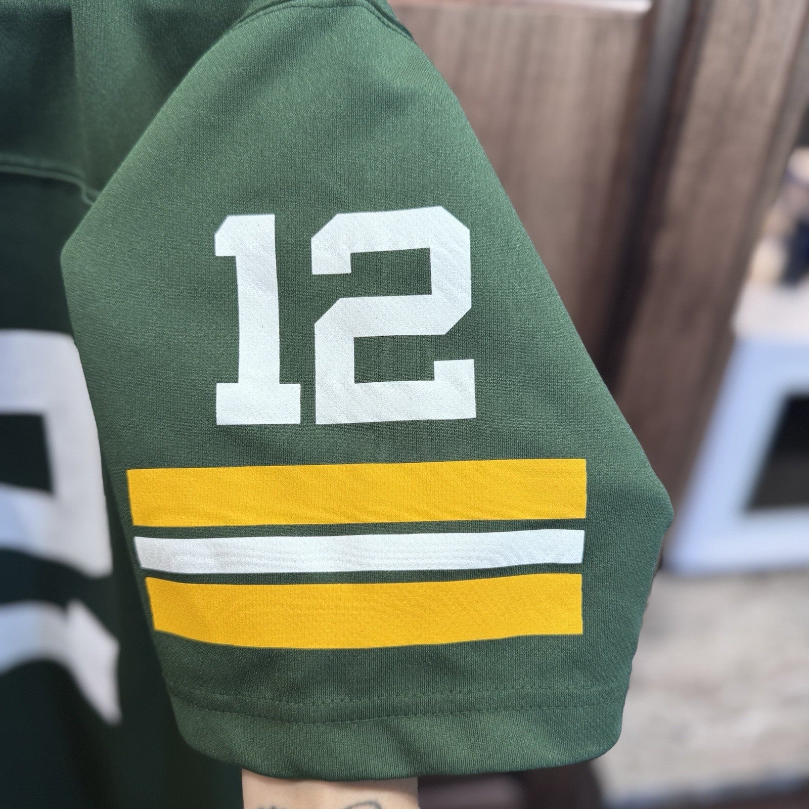 NFL Green Bay Packers Aaron Rodgers Youth Jersey Boys Large Nike On Field