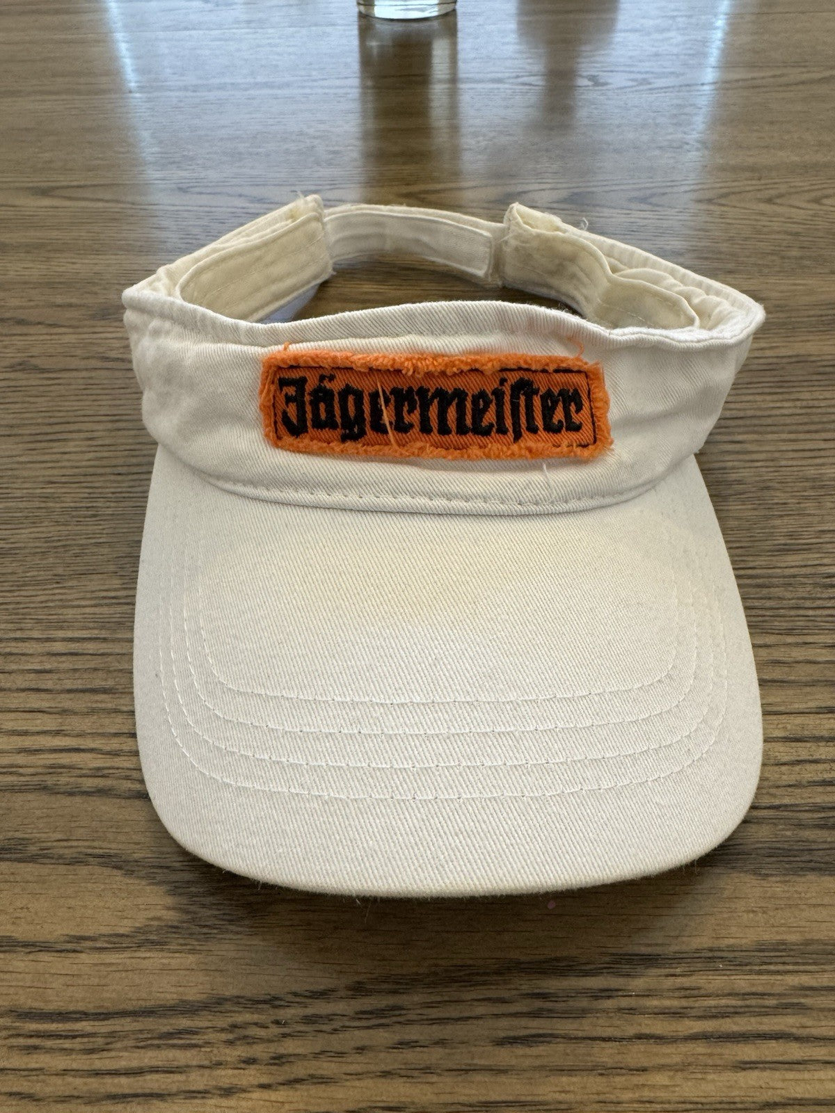 Vintage Y2k Jagermeister Visor Hat, Alcohol, Distressed, Party, Nostalgia