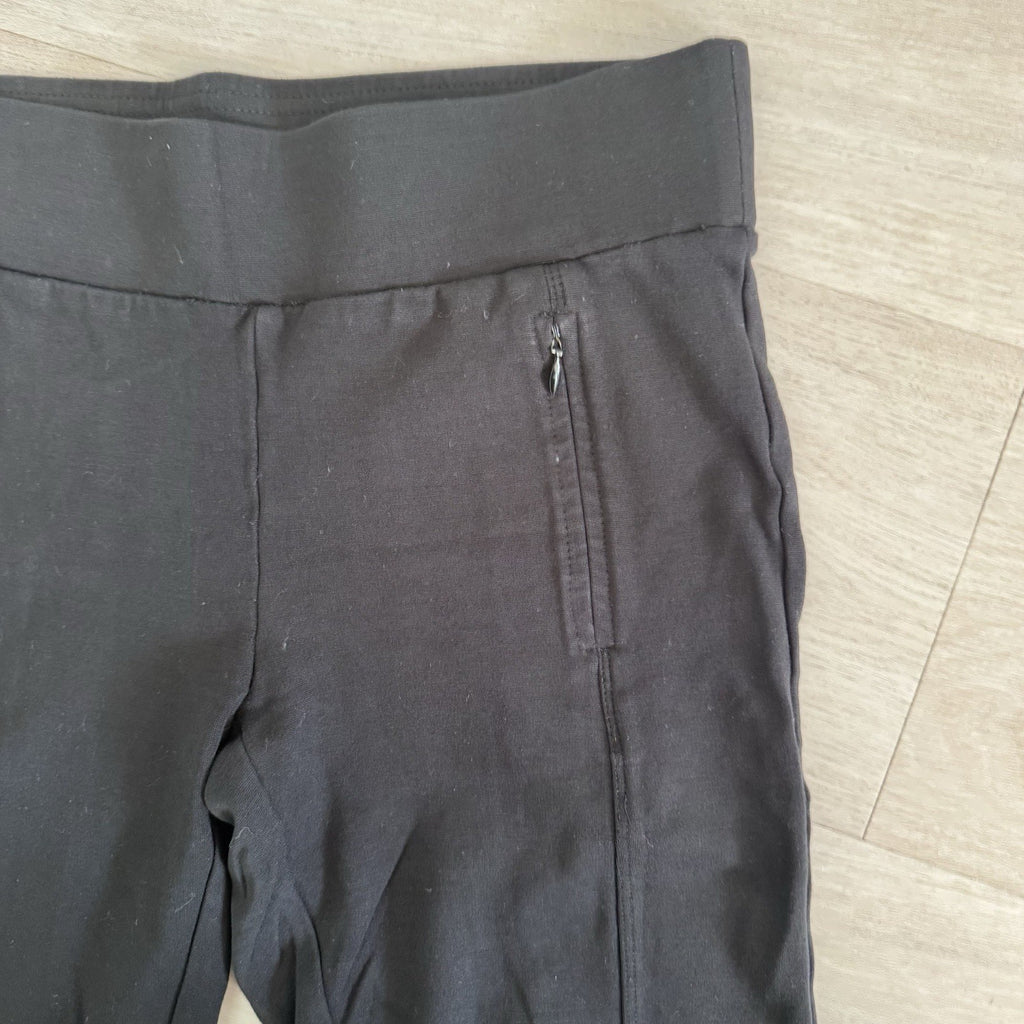 Ann Taylor LOFT Black Leggings S Pull On Zip Pocket