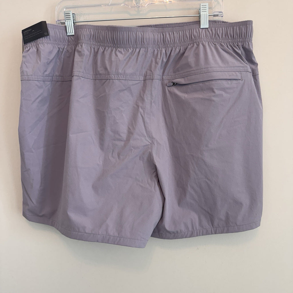 VRST Men's 5" Everyday Short XXL Purple Stone Relaxed Fit Elastic Waist NWT