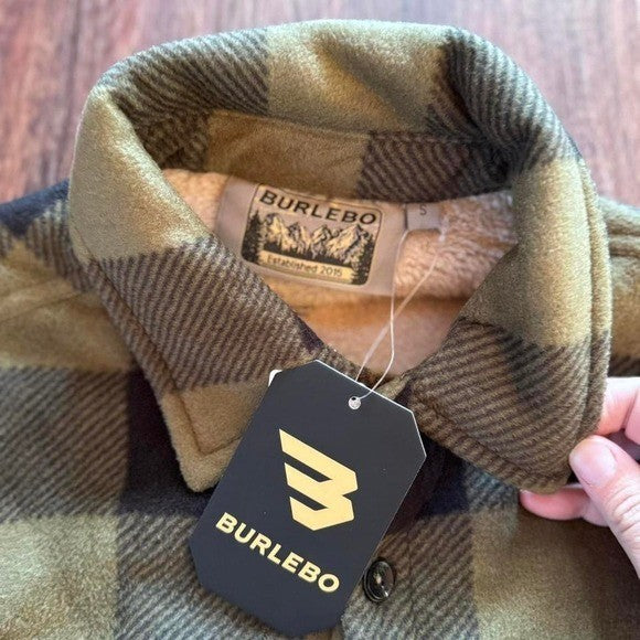 NWT Shacket - Mallard Green Plaid - Burlebo SZ SMALL
