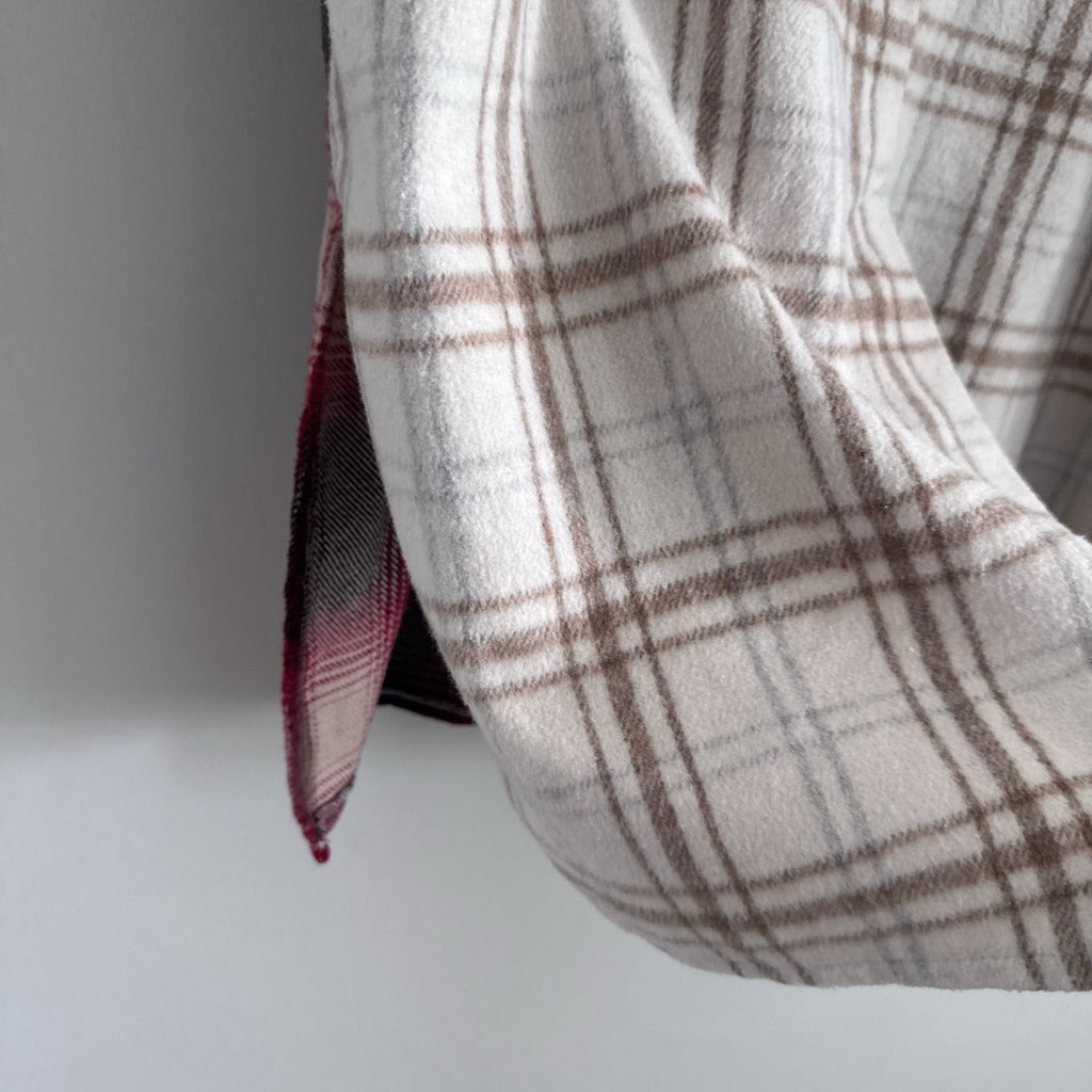Her Entire Name Says Grace Plaid Shirt Dress Small Flannel Shacket