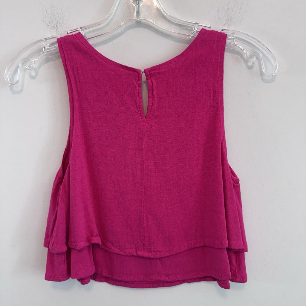 Altar’d State XS Pink Layered Tank Top Sleeveless Boho Rayon Blouse