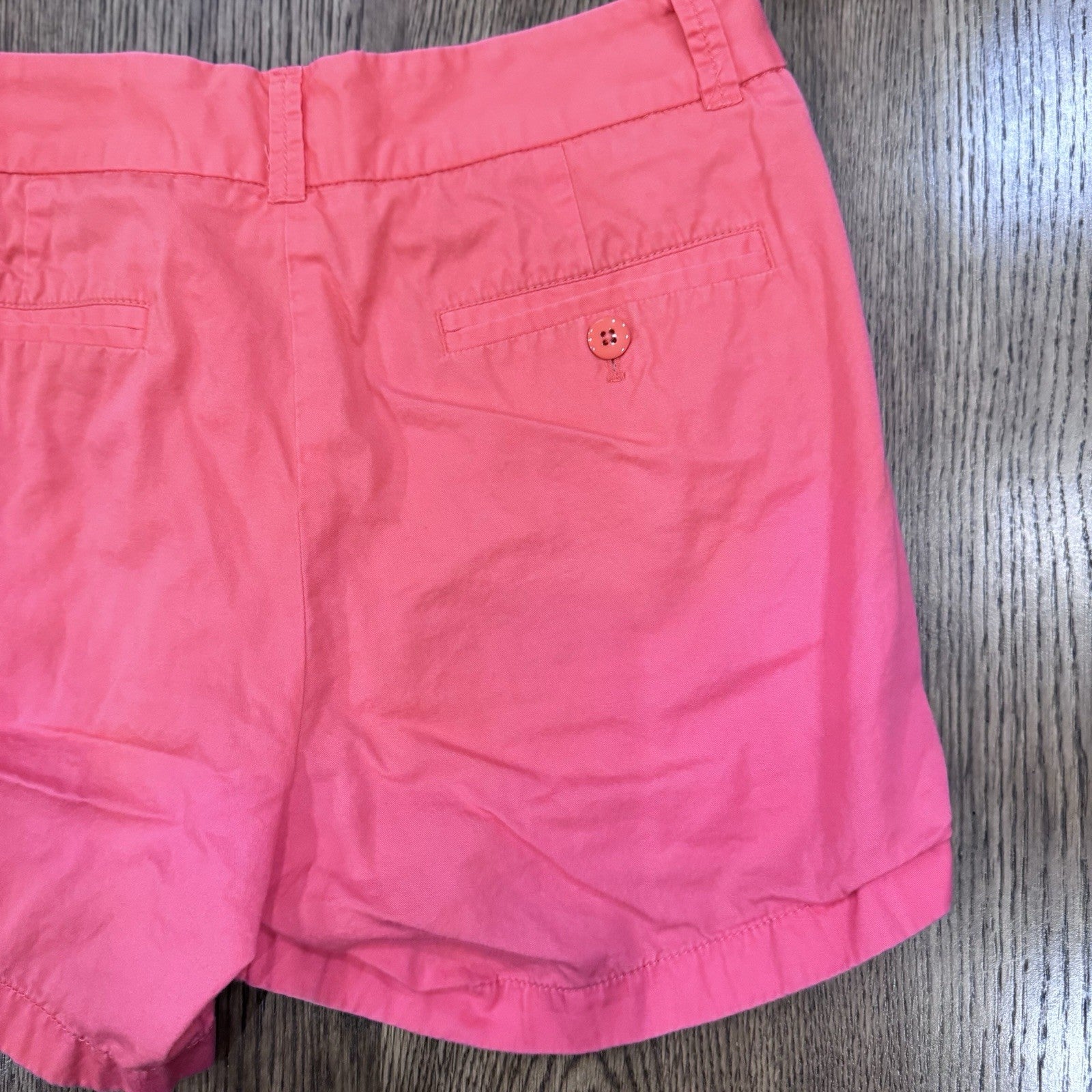 J.Crew Chino Classic Twill Shorts Pink Size 8 100% Cotton Summer Casual Preppy