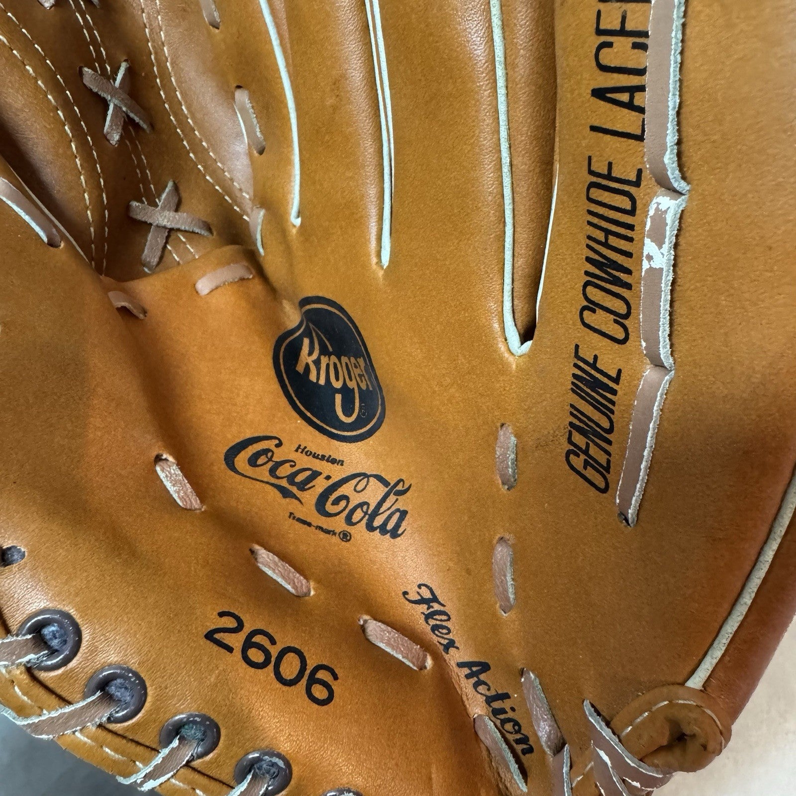Vintage Houston Astros Coca Cola Promotional Glove Genuine Cowhide 2606 Kroger