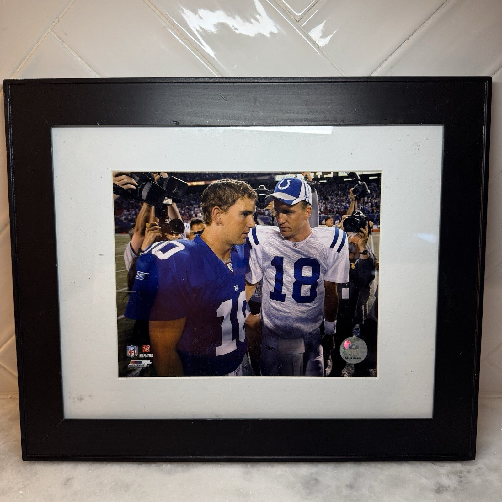 Peyton Manning Eli Manning Framed NFL Photo Limited Edition COA Wall Display