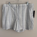 VRST Men's XL 5" Resort Short Muted Denim Calm Stripe NWT Slim Fit Lined Hybrid