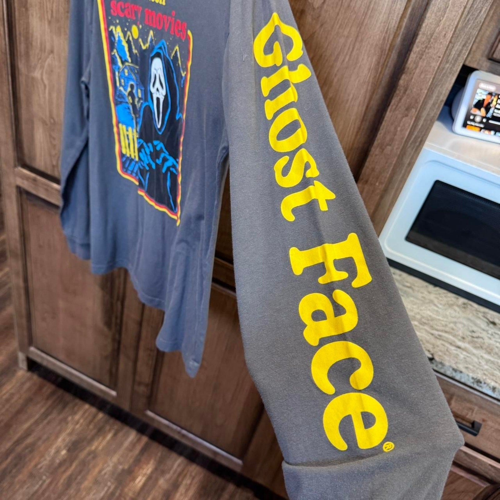 Ghost Face Scary movies long sleeve shirt 2000s XL Retro Y2K 90s