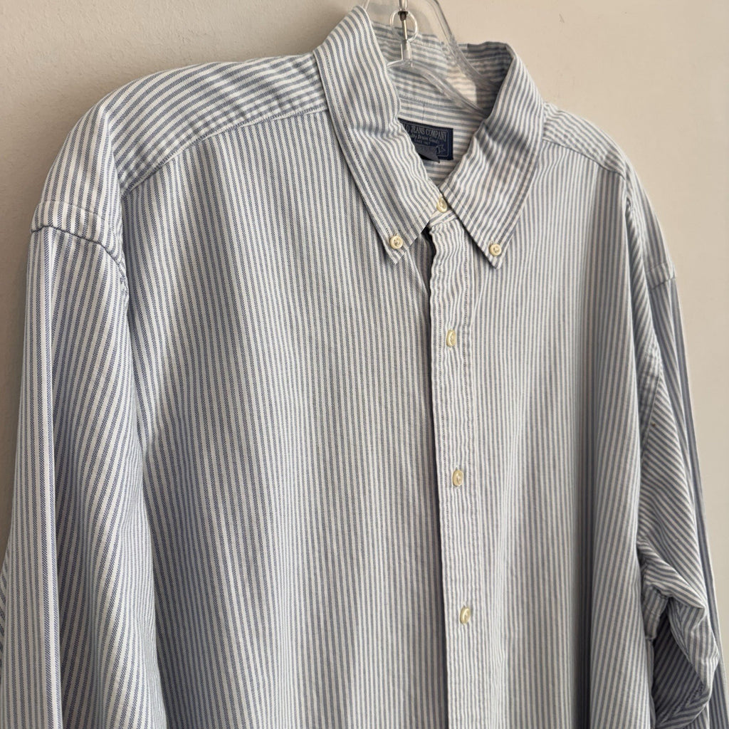 VTG Polo Jeans Co Ralph Lauren Stripe Button Down Shirt Large Cotton Men’s