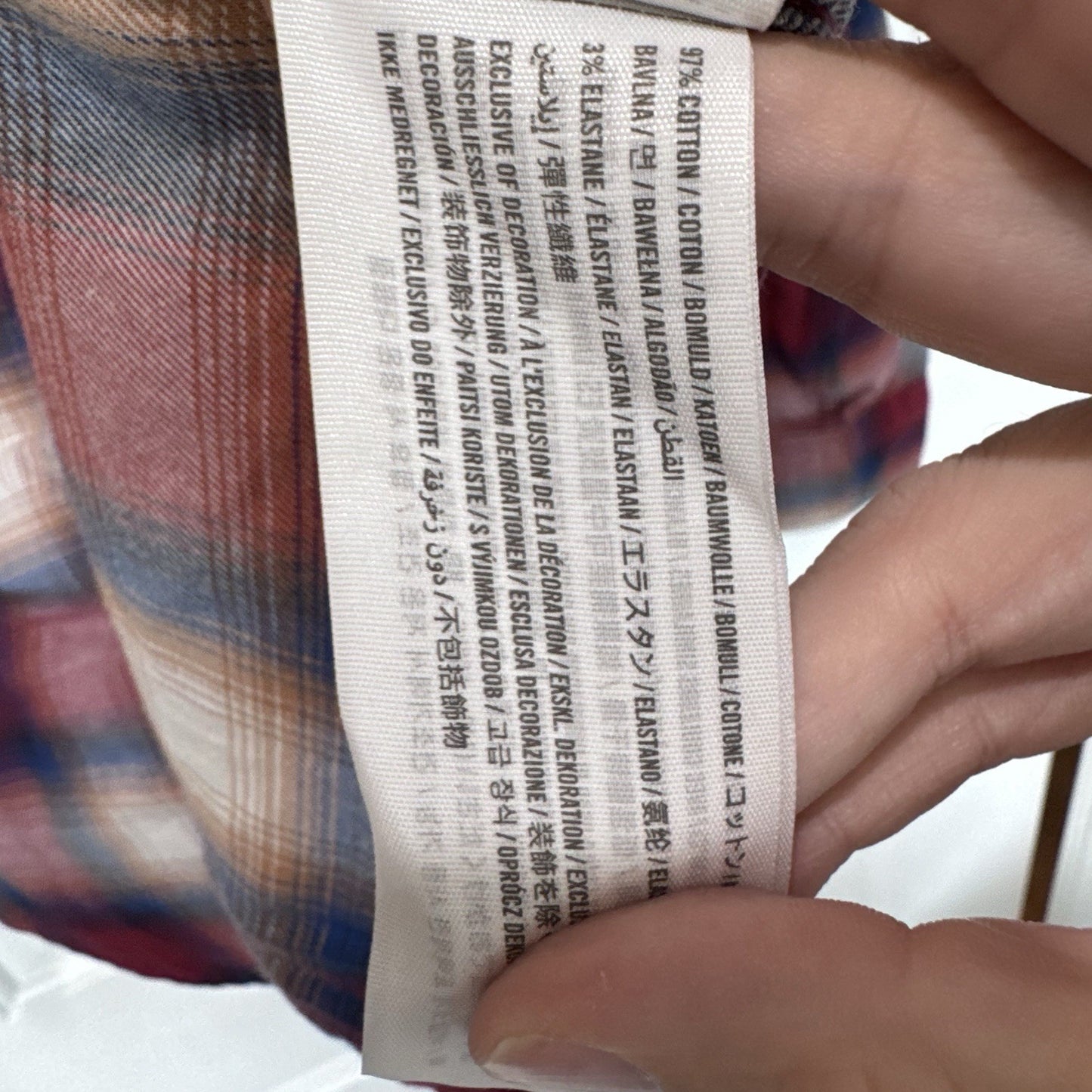 Abercrombie & Fitch Men’s Plaid Button Down Shirt – Size M