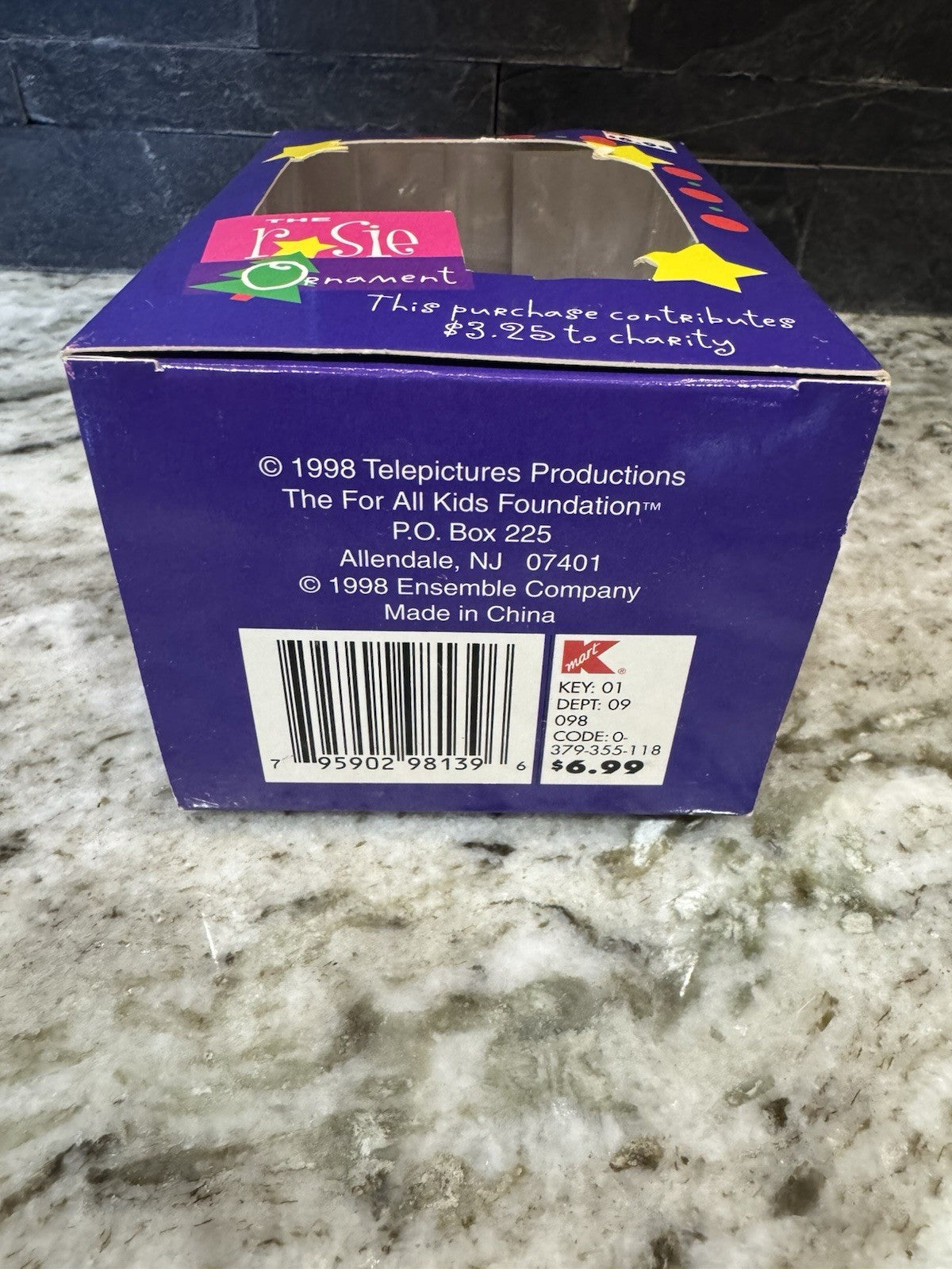Vintage K Mart Rosie O'Donnell Christmas Ornament 1998 Original Box Fast Ship!